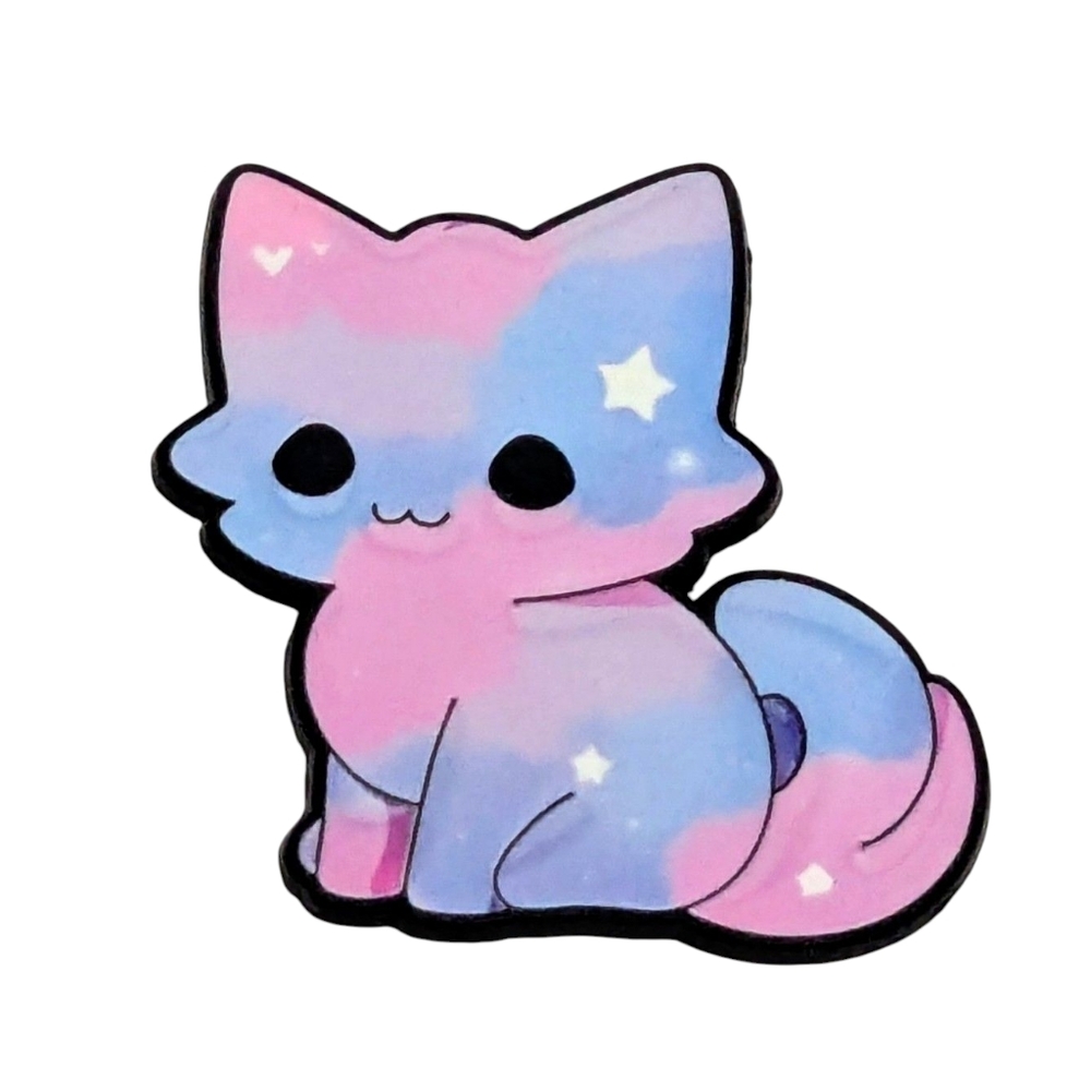 Cosmic Kitty Pin 😻 Pink and Blue Cat